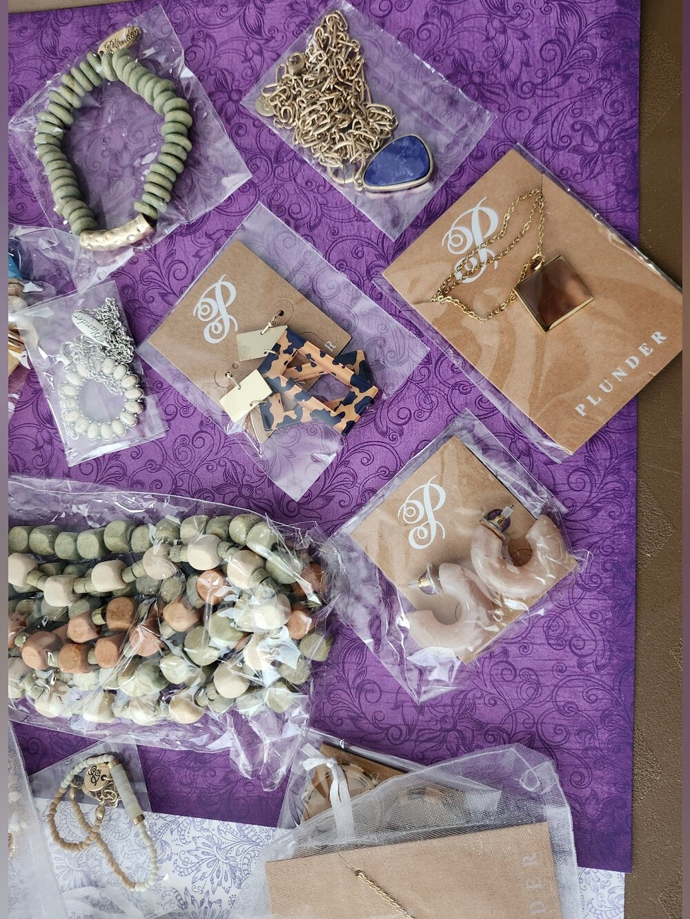 24 Piece Plunder Jewelry + Velvet Pouches for Each Piece Gift Giving Stockings